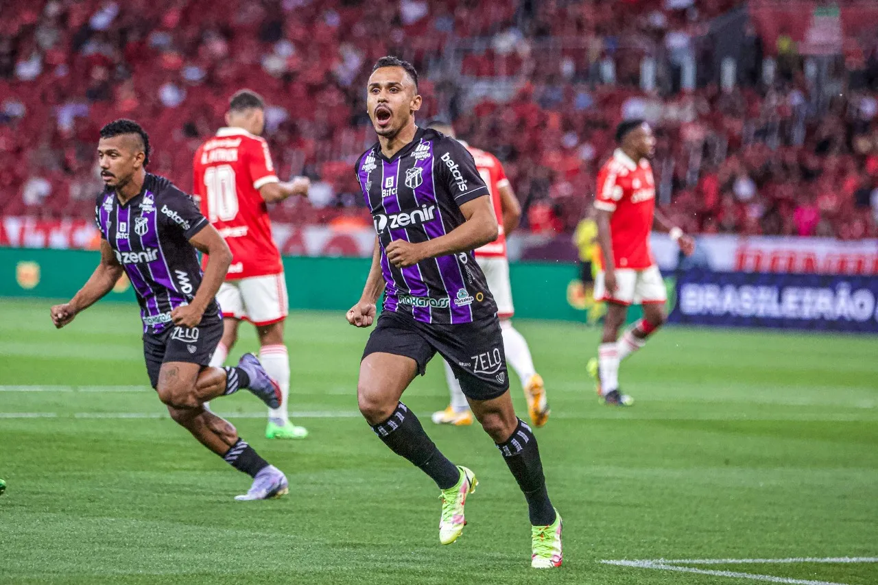 Lima abriu o placar para o Ceará no Beira-Rio contra o Internacional