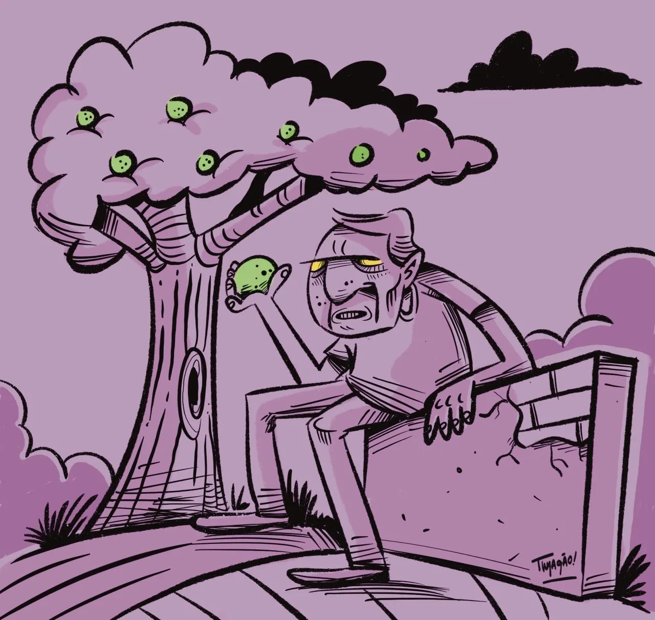 A lenda do Goiabão ilustrada por Thyagão