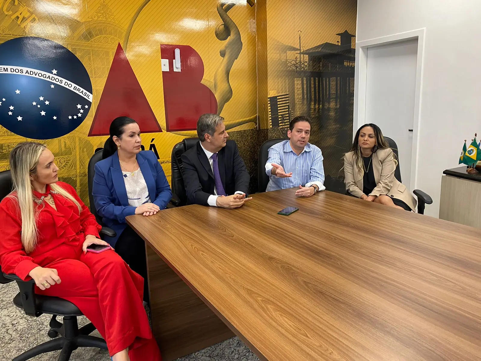 Raphaelle Farrapo, Christiane Leitão, Erinaldo Dantas, Márcio Vitor Albuquerque e Ana Paula Rocha