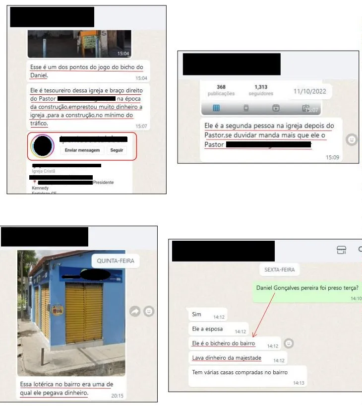 Na denúncia constam detalhes do suposto envolvimento de Daniel