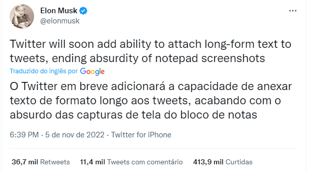 Publicação o Elon