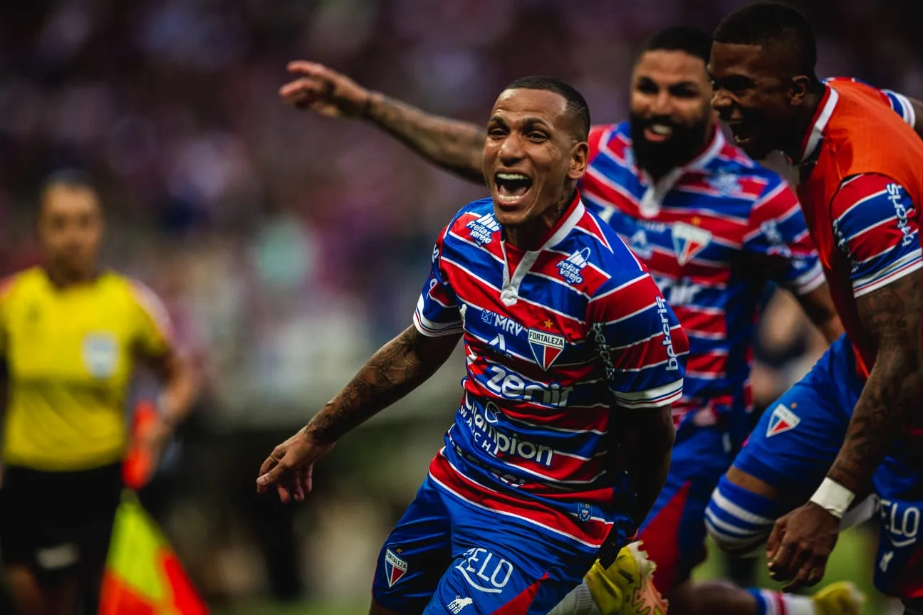 Otero marcou um golaço de falta para empatar o jogo para o Fortaleza