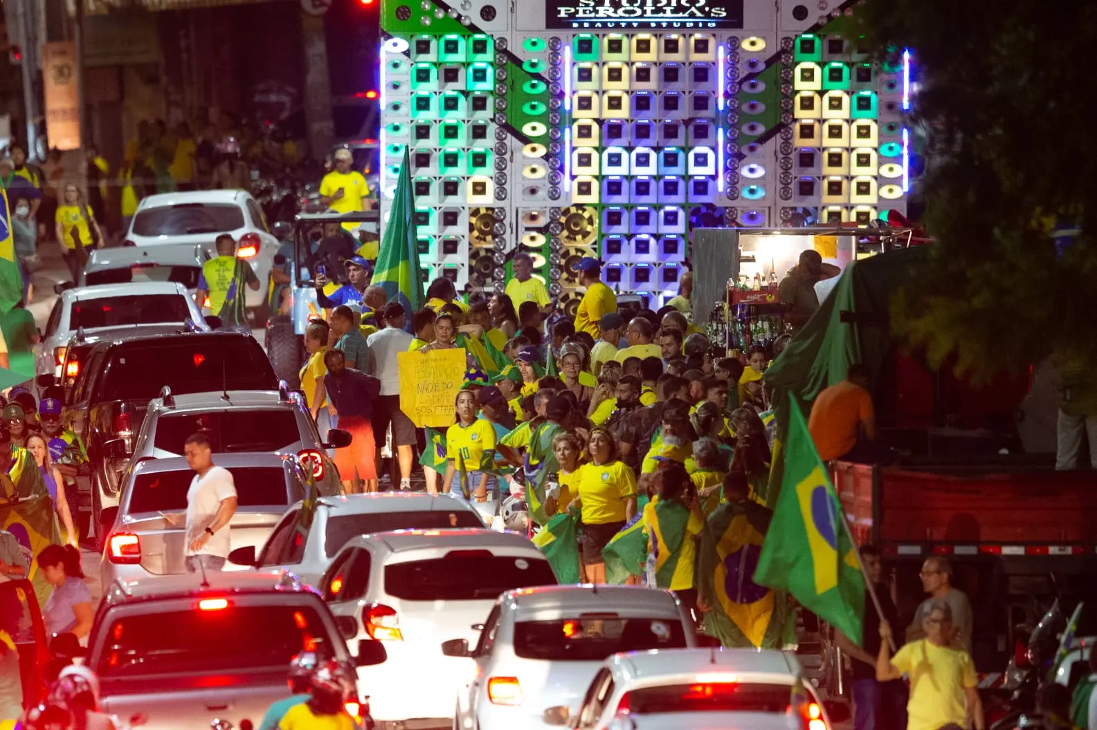 bolsonaristas em ato