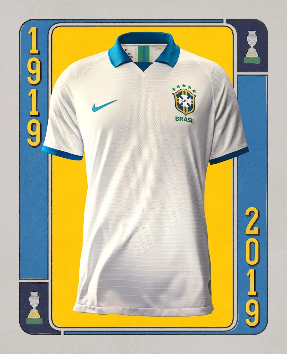 O Brasil voltou a usar a camisa branca na Copa América de 2019.