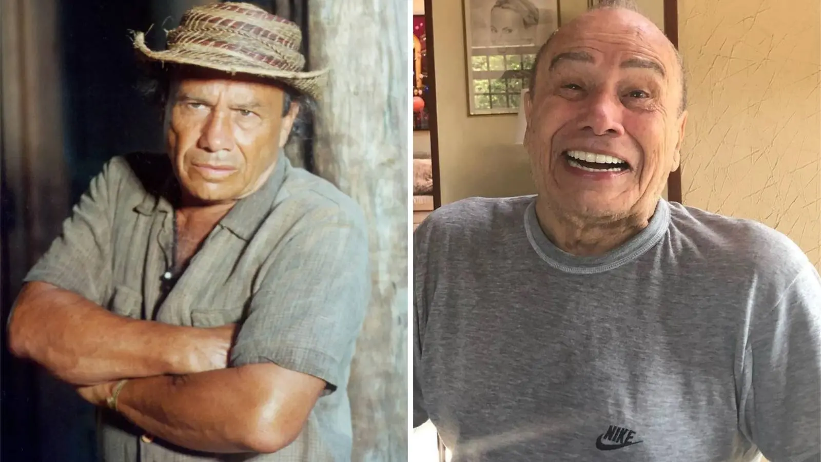 Antes e depois de Stênio Garcia em O Rei do Gado