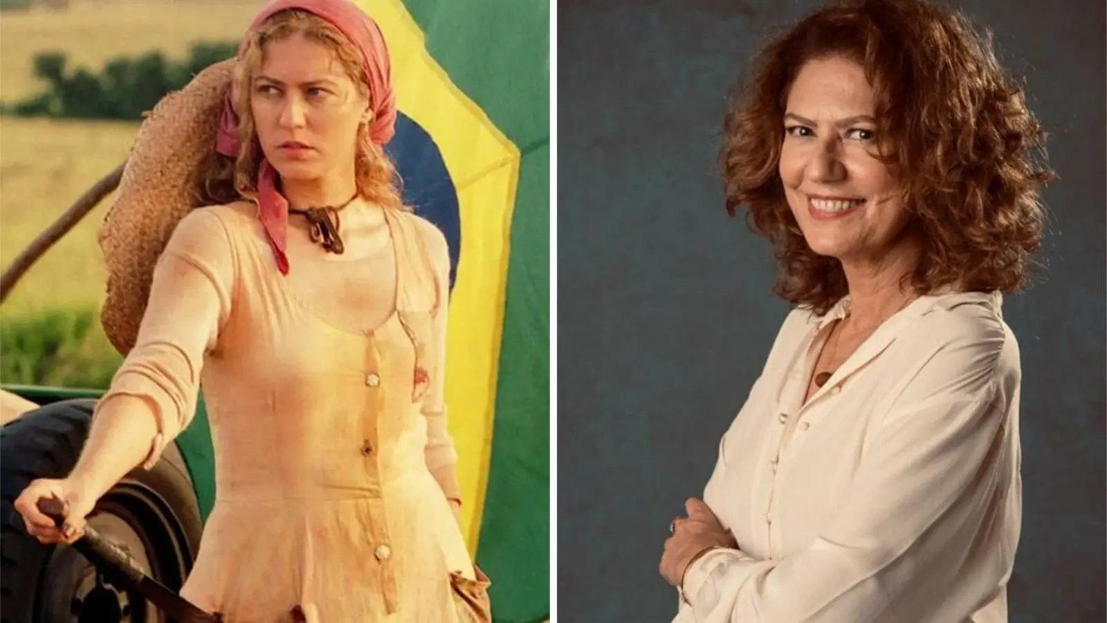 Antes e depois de Patrícia Pillar em O Rei do Gado