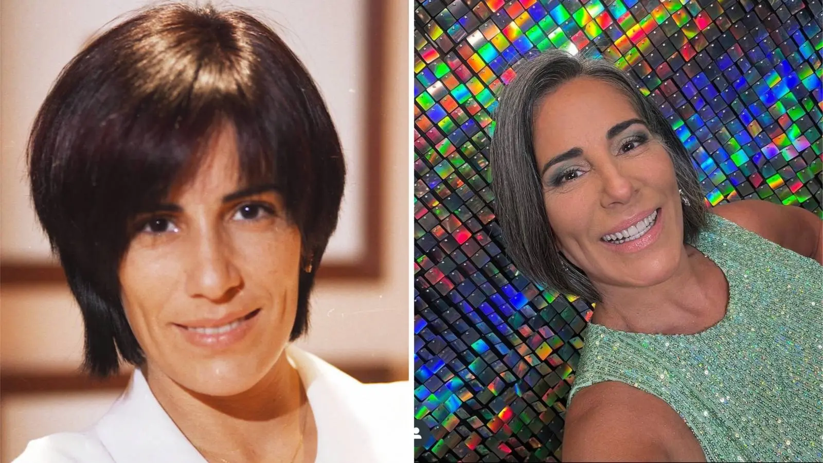 Antes e depois de Gloria Pires em O Rei do Gado