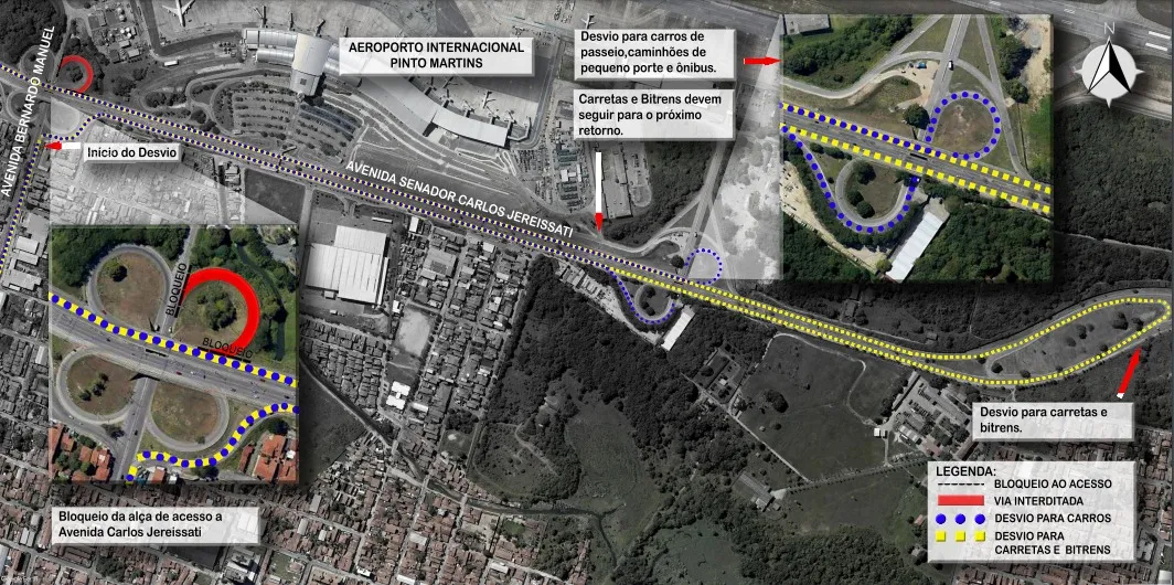 Desvios serão válidos até a inauguração da nova alça, que deve ocorrer ainda em novembro