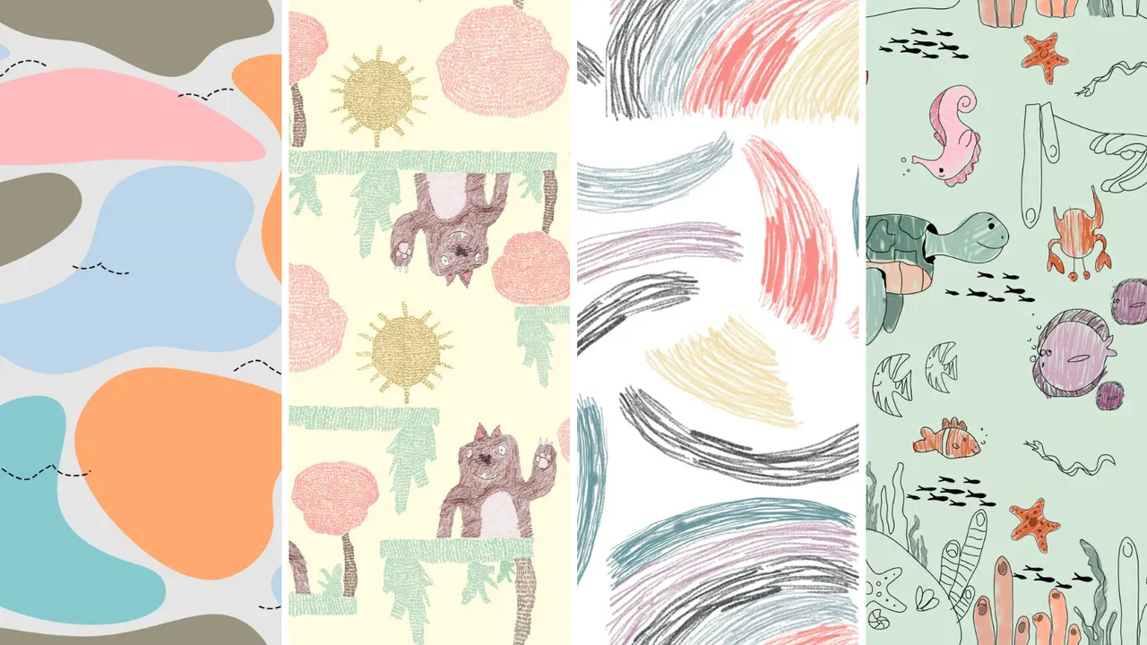 Estampas foram desenvolvidas a partir dos desenhos realizados