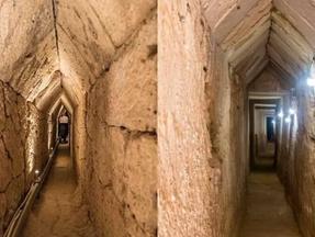 Túnel em templo no Egito