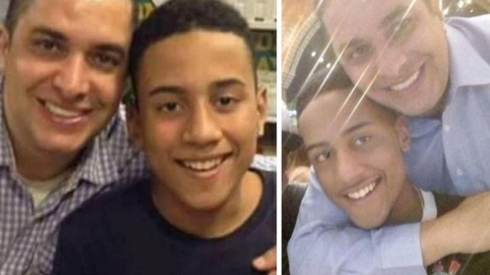Waguinho e o filho Lucas Felipe, assassinado aos 22 anos
