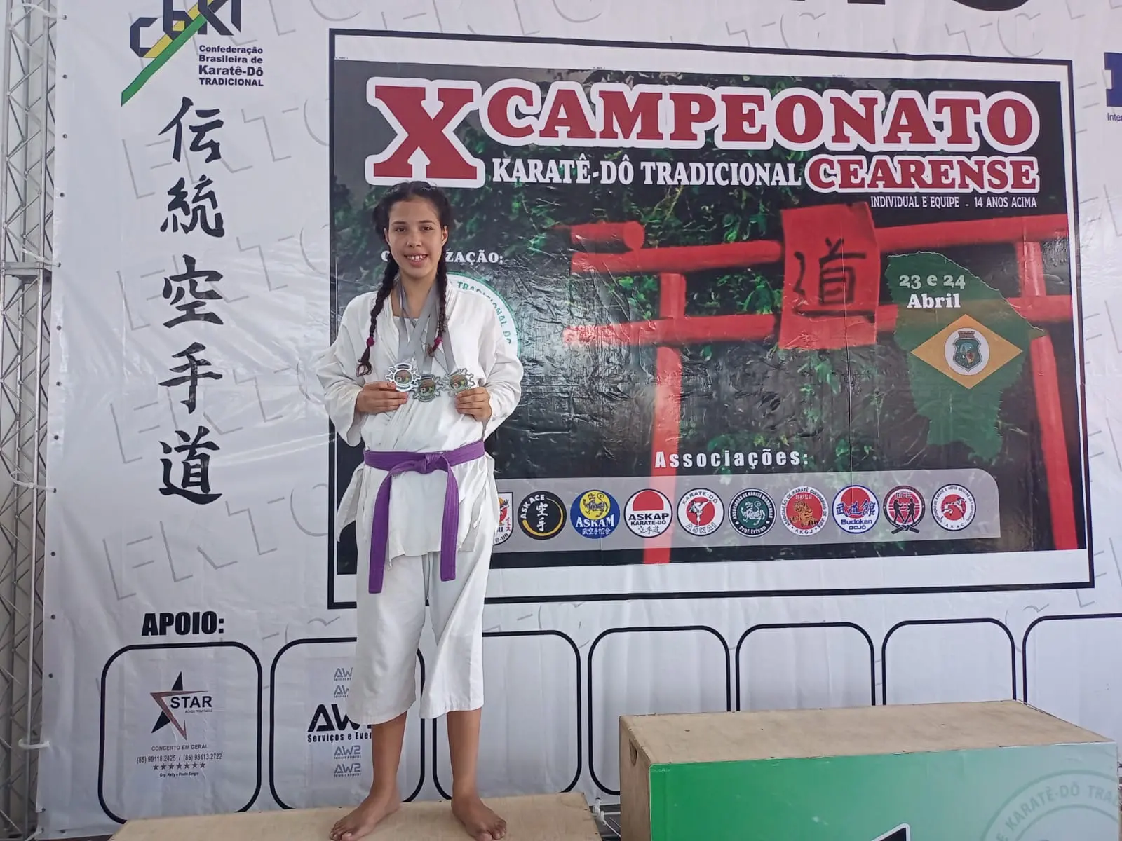 Lorena Santos é promessa cearense no Karatê-Dô Tradicional
