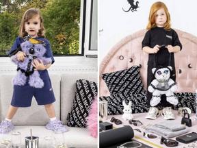 Campanha Balenciaga com crianças segurando bolsas em formato de ursos vestidos com roupas sadomasoquistas