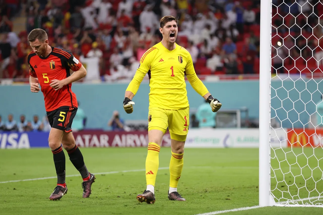 Courtois defendeu um pênalti para a Bélgica