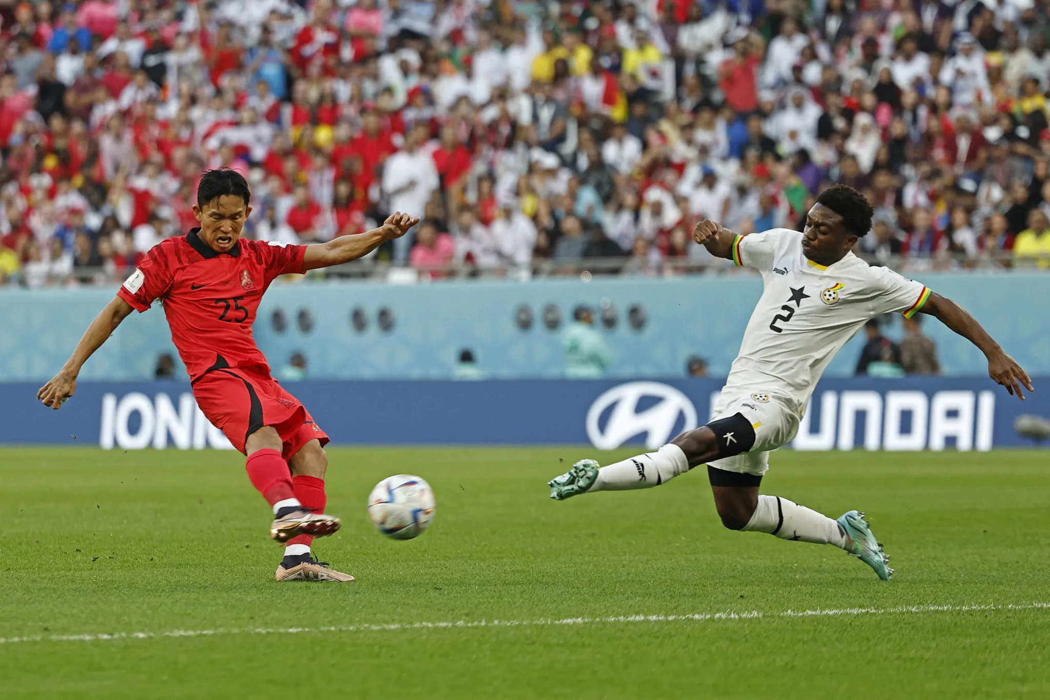 Coreia do Sul e Gana se enfrentaram nesta segunda-feira (28) pela Copa do Mundo