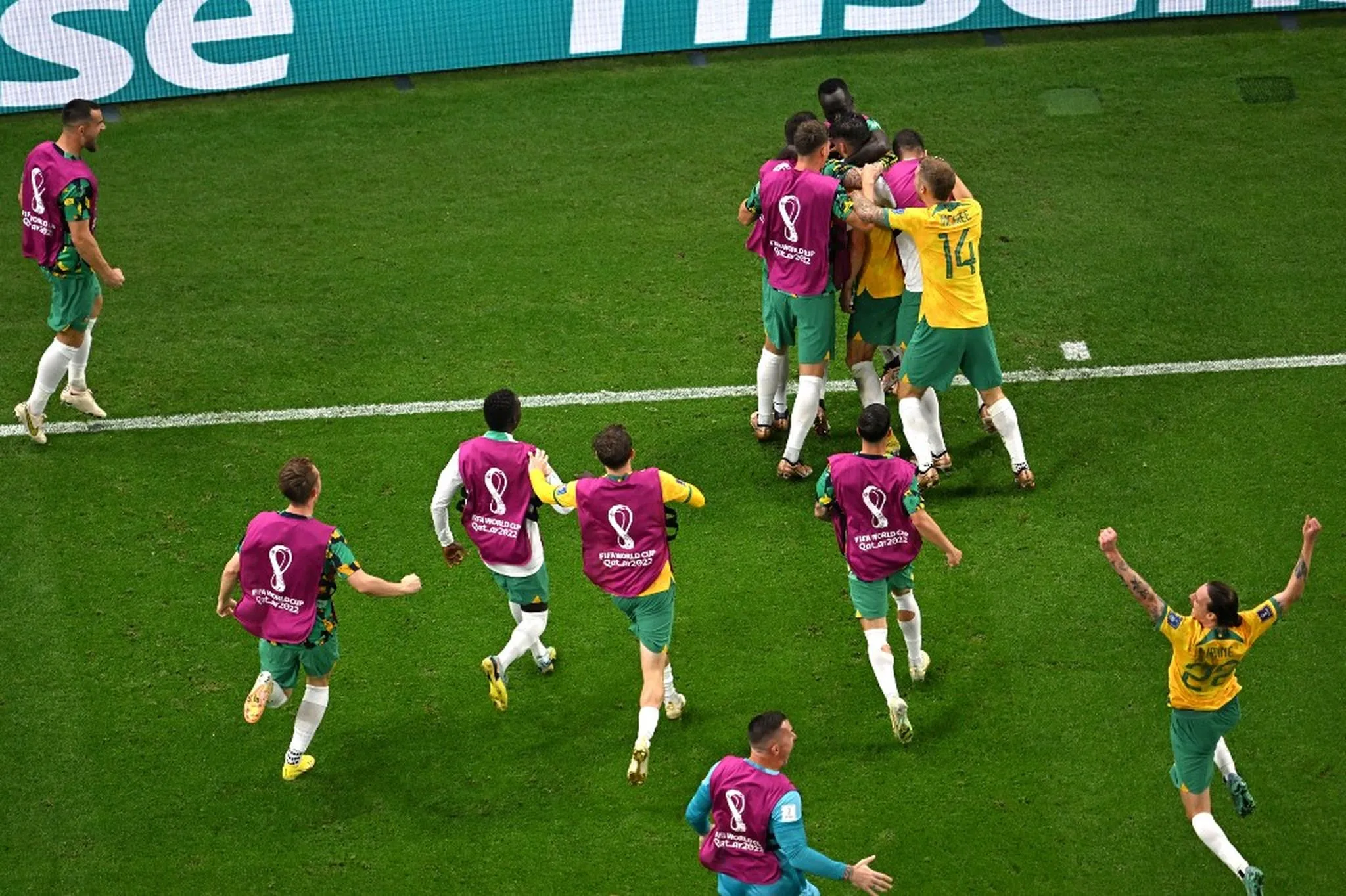 Austrália venceu a Dinamarca nesta quarta-feira (30) pela Copa do Mundo do Catar