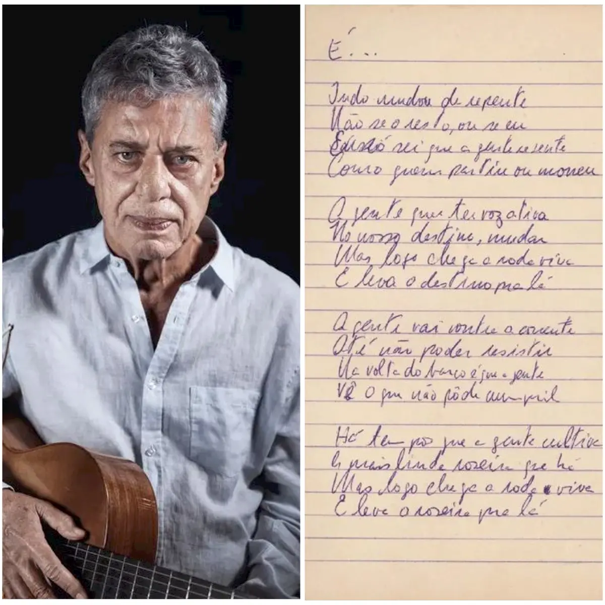 Foto do cantor Chico Buarque