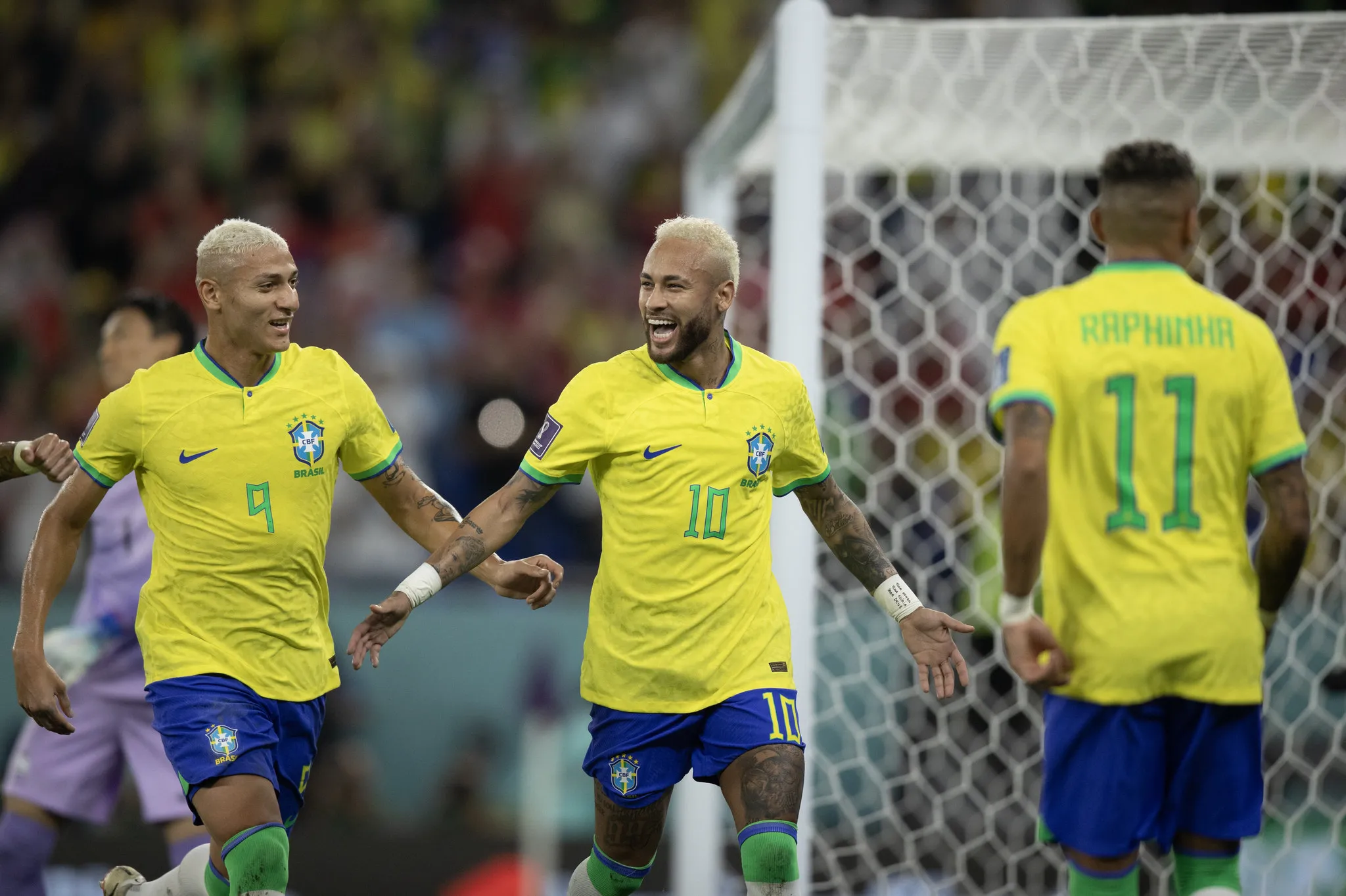 Neymar marcou na vitória do Brasil contra a Coreia do Sul nesta segunda-feira (5) pela Copa do Mundo