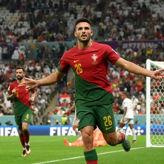 Gonçalo Ramos marcou 3 gols e foi o nome do jogo por Portugal