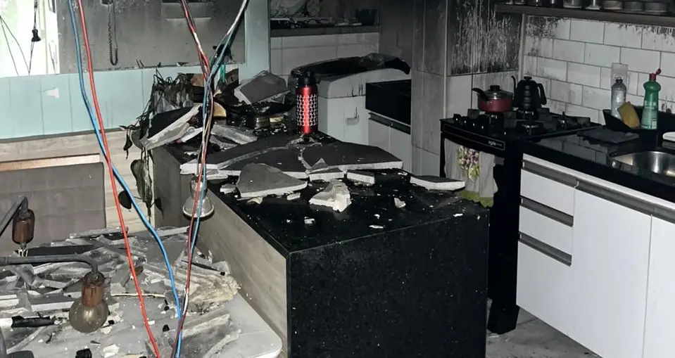 Apartamento destruído