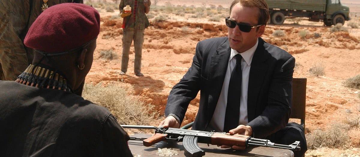 O ator Nicolas Cage no filme O Senhor das Armas