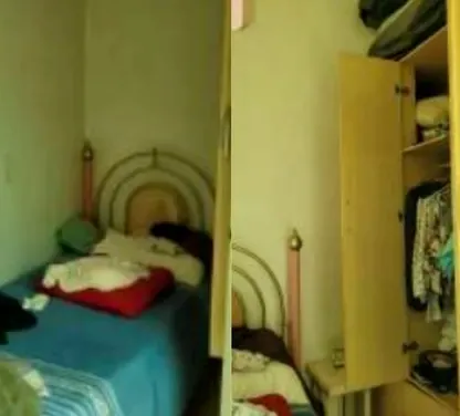 Imagens do quarto da vítima