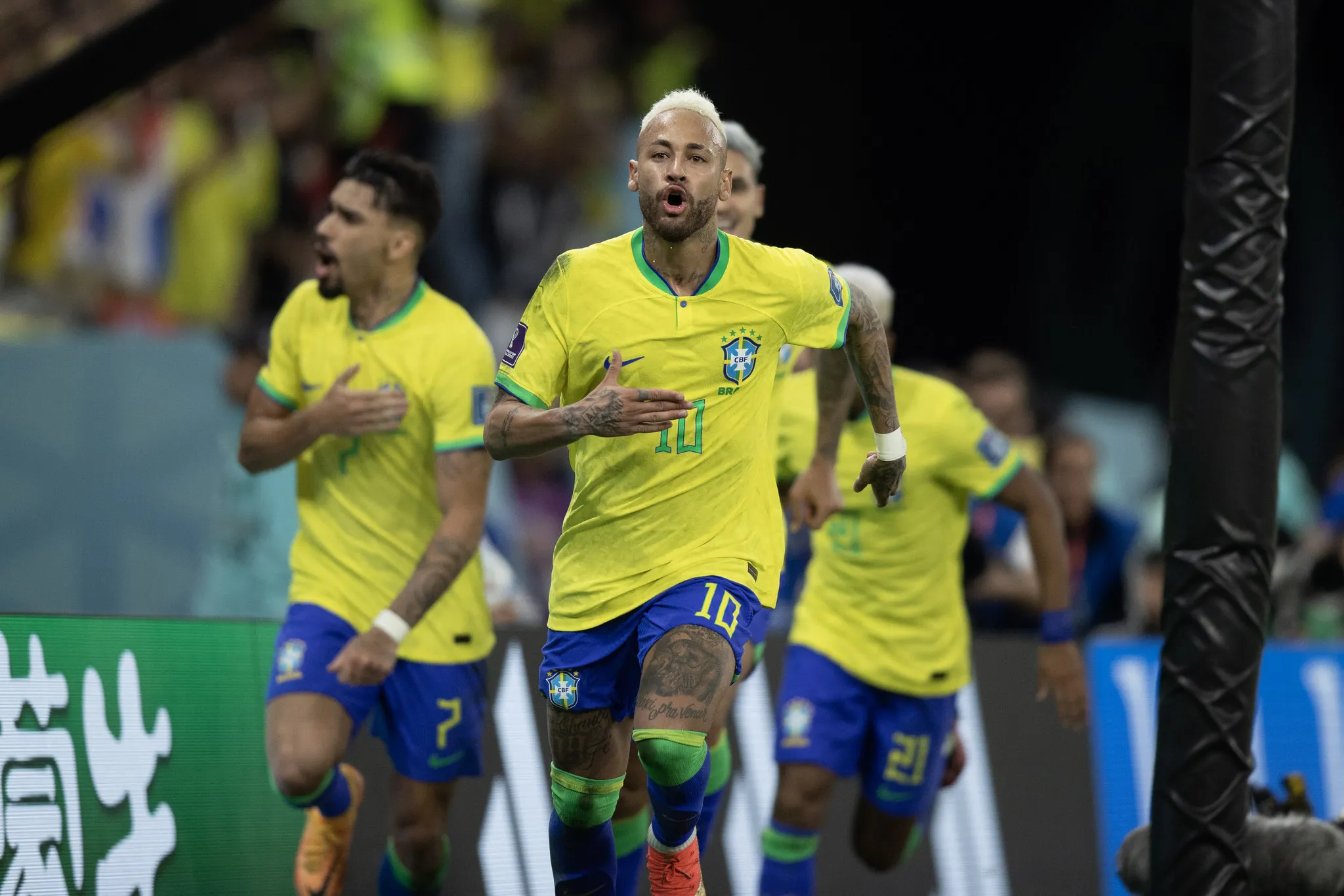 Neymar marcou o gol do Brasil contra a Croácia