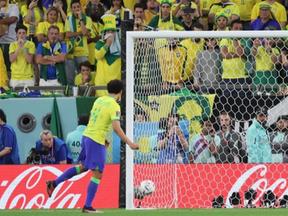 Imagem do gol sofrido pela Seleção Brasileira