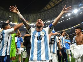 Lionel Messi comemora título pela Argentina