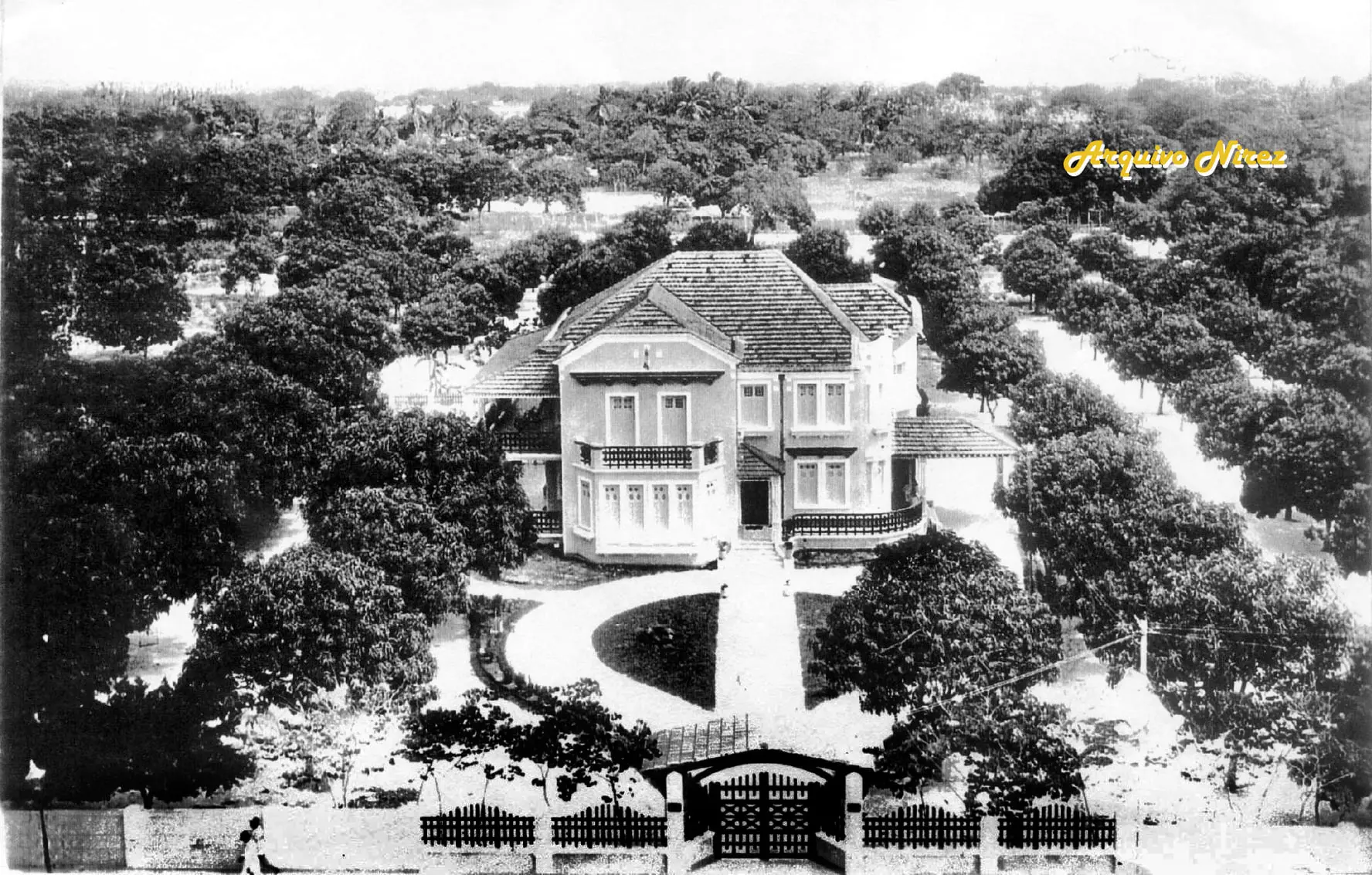 Foto antiga do Palacete