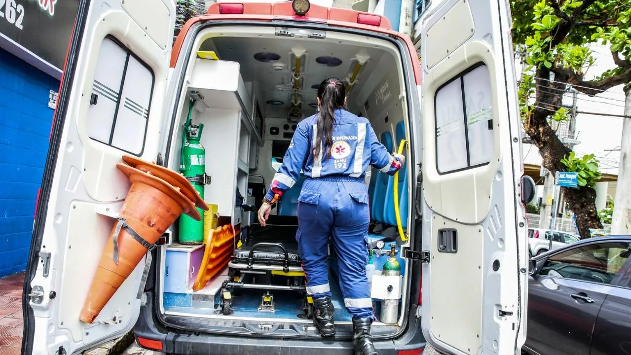Unidade do Samu Ceará 192, serviço que atende todos os municípios do Estado