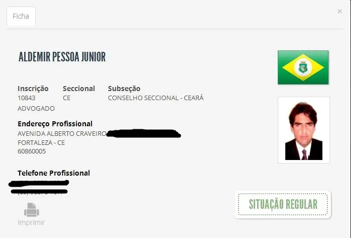 aldemir situacao regular