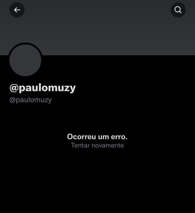 Paulo Muzy exclui Twitter