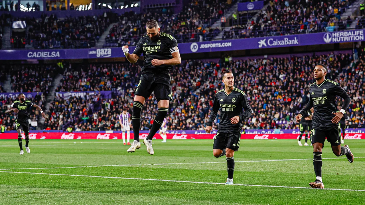 Benzema marcou os dois gols da vitória do Real Madrid