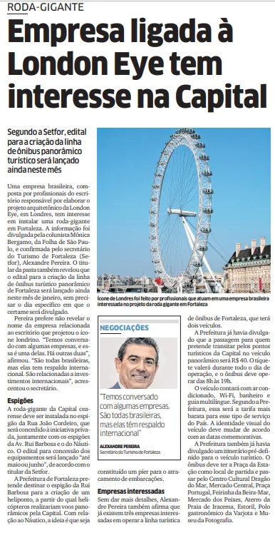 Matéria de 2018 repercutiu sobre empresas interessadas em investir na Capital