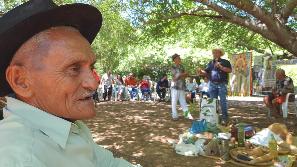 Encontro de Guardadores de Sementes e Experiências de Chuvas, no Terreiro dos Ancestrais, no Sítio de Aroeiras, zona rural de Orós, no Interior do Ceará