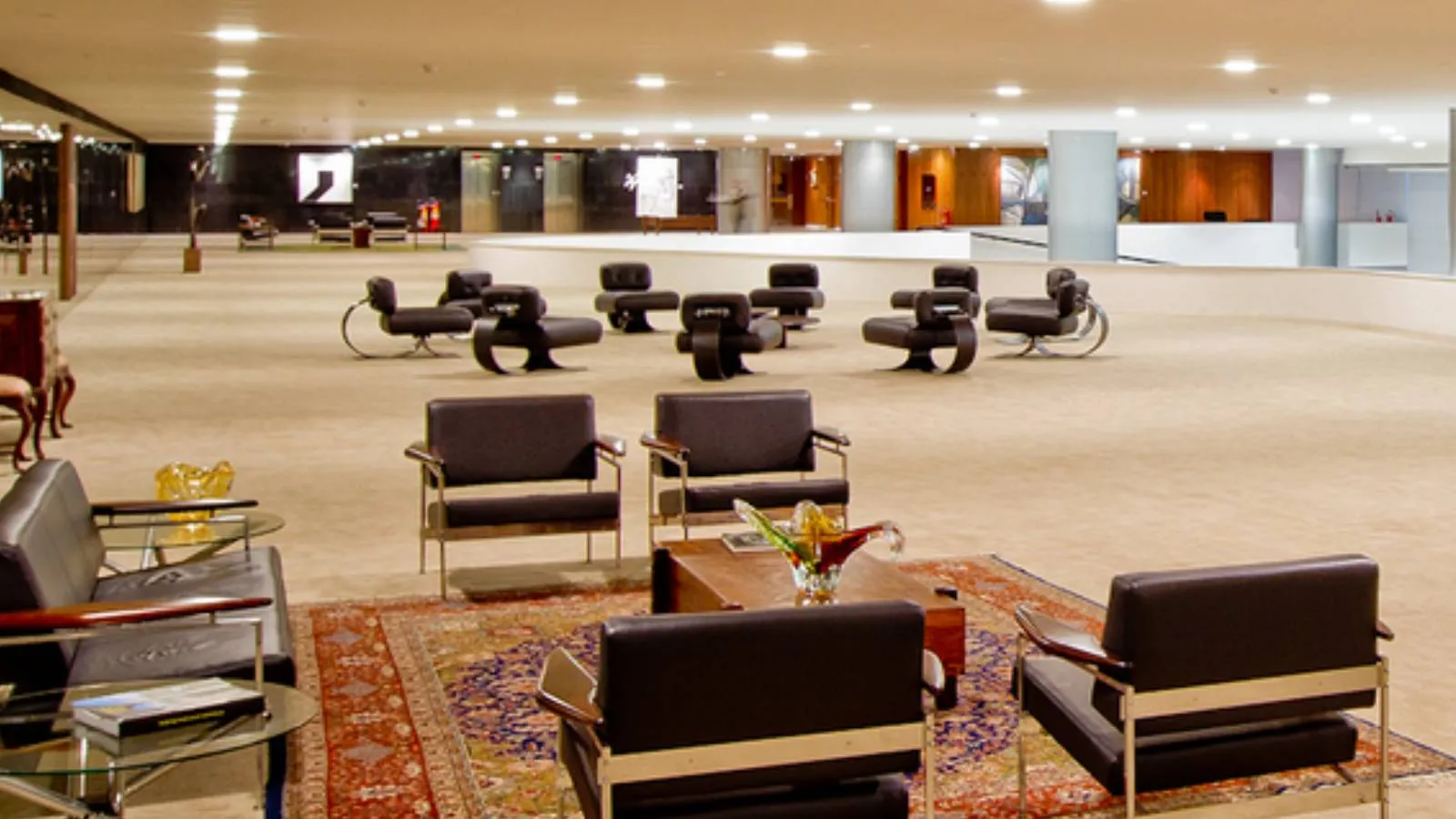Mezanino Palácio do Planalto antes da invasão de manifestantes