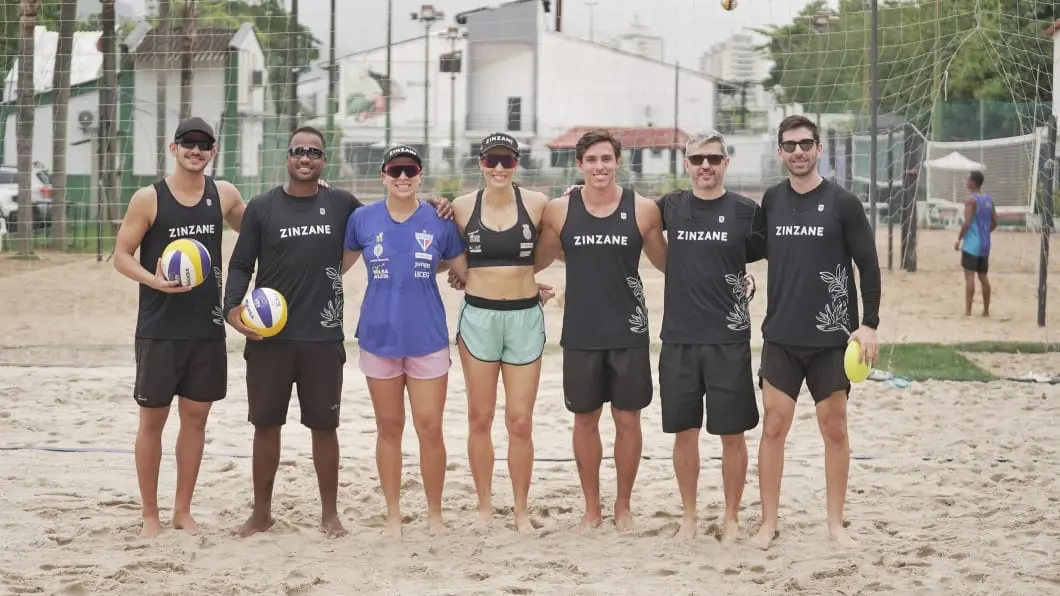 Dupla já fez as primeiras atividades na areia