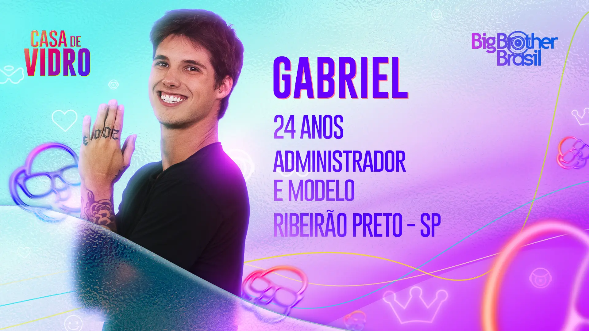 Perfil Gabriel Casa de Vidro do BBB 23