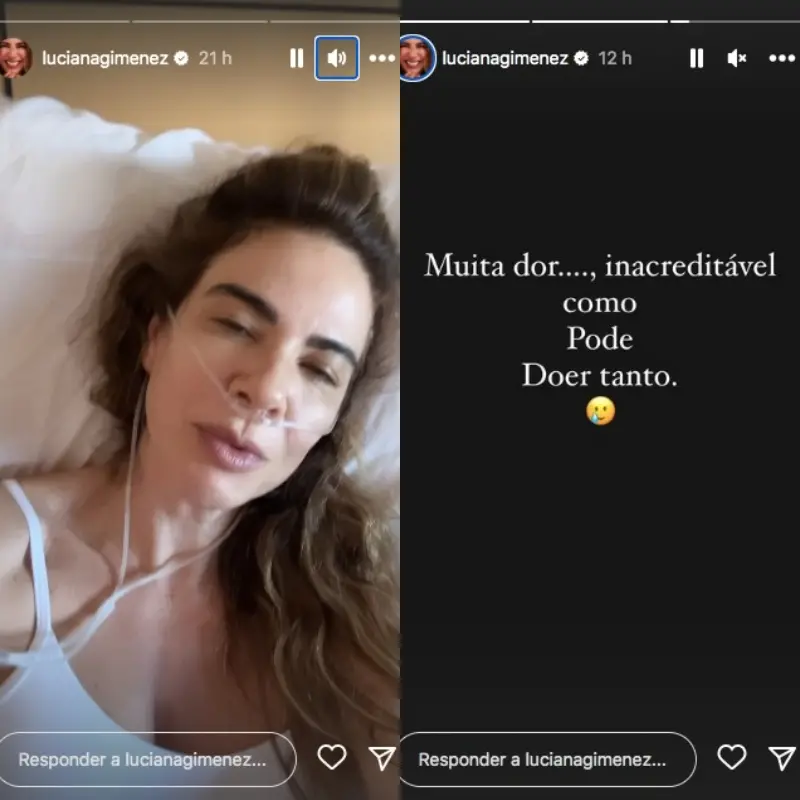 Foto de Luciana Gimenez internada