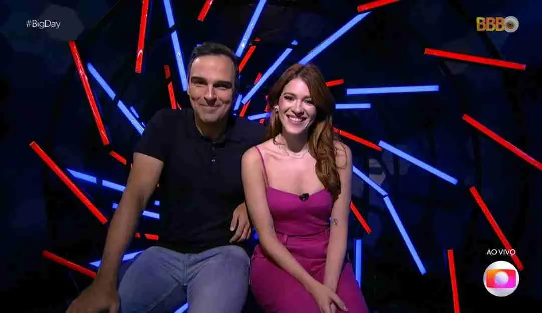 Ana Clara e Thadeu no confessionário do BBB 23