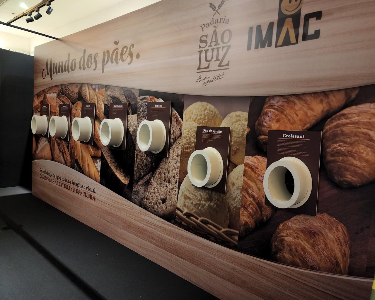 Painel de pães do evento