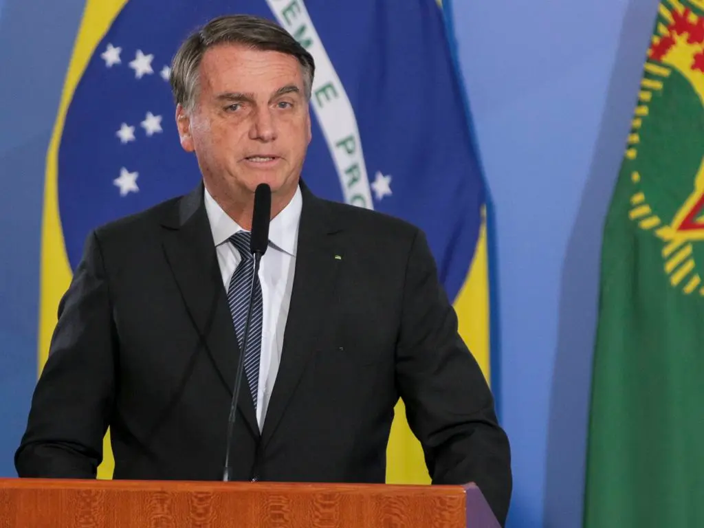 Jair Bolsonaro em pronunciamento