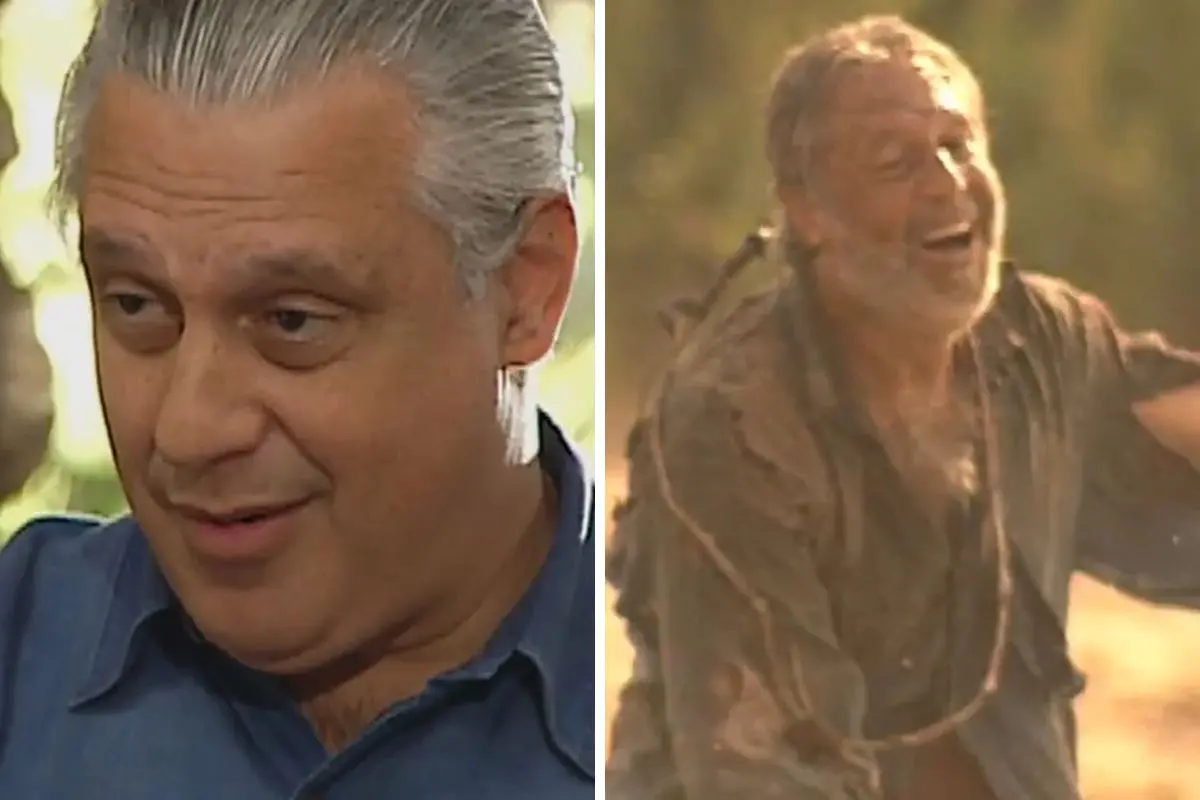 Antonio Fagundes em cenas da novela O Rei do Gado