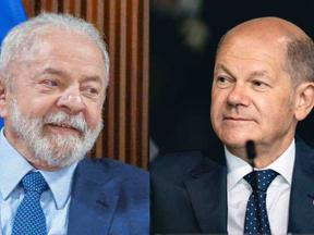 Presidente Luiz Inácio Lula da Silva e o primeiro-ministro da Alemanha Olaf Scholz