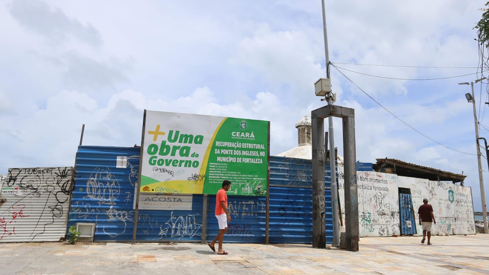 Obra parada da Ponte dos Ingleses gera novo atrito entre Prefeitura de  Fortaleza Governo do Ceará, Ceará