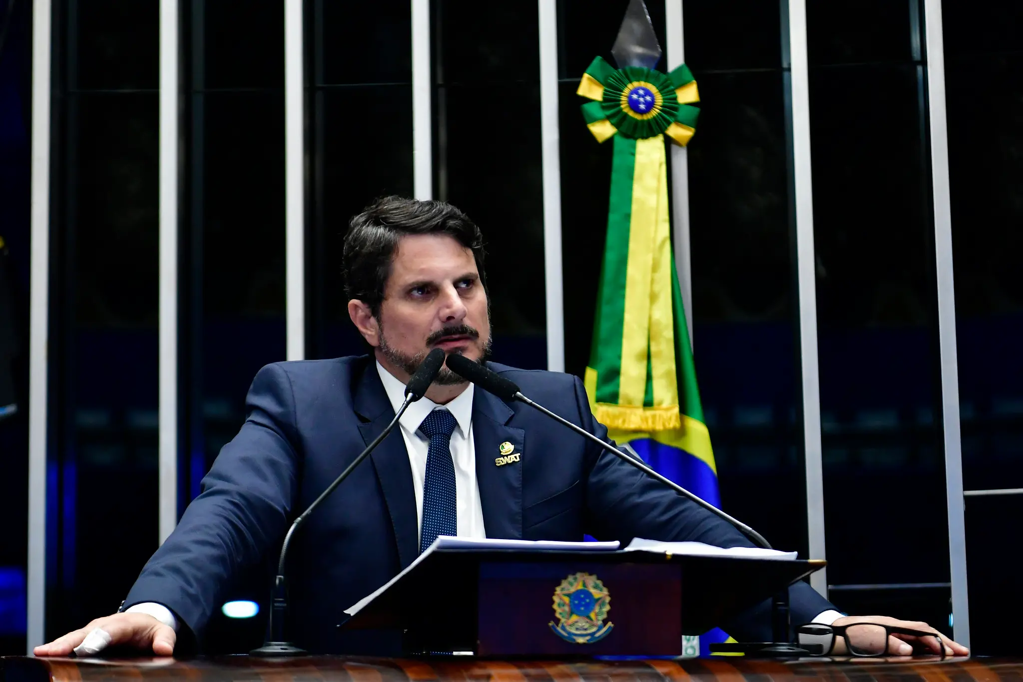 Marcos do Val em sessão no Senado Federal