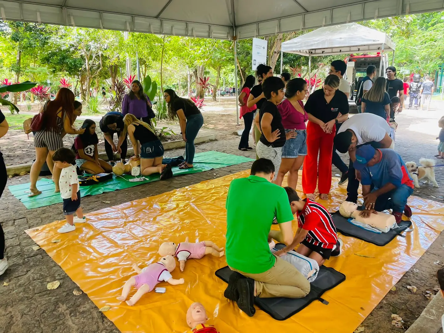 Imagem da notícia Samuzinho no parque: crianças aprendem sobre primeiros socorros em Fortaleza