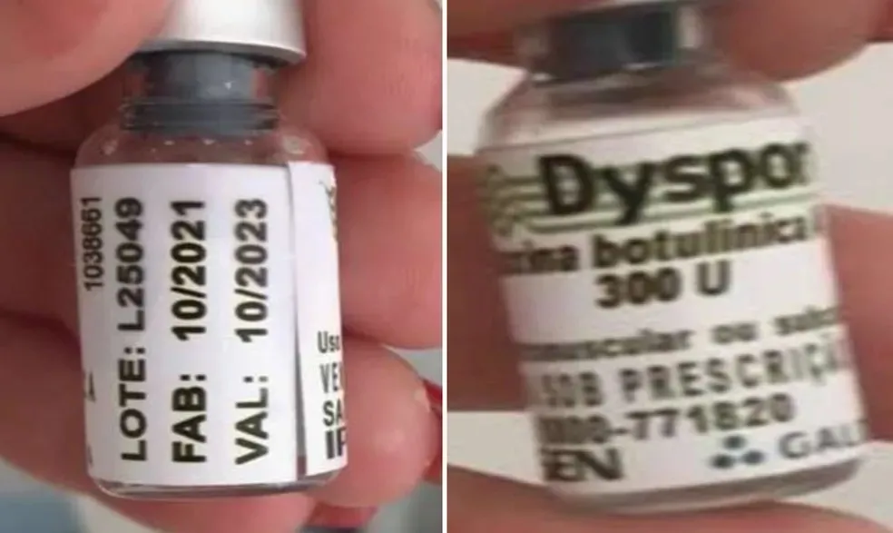 Produtos falsificados da Dysport.