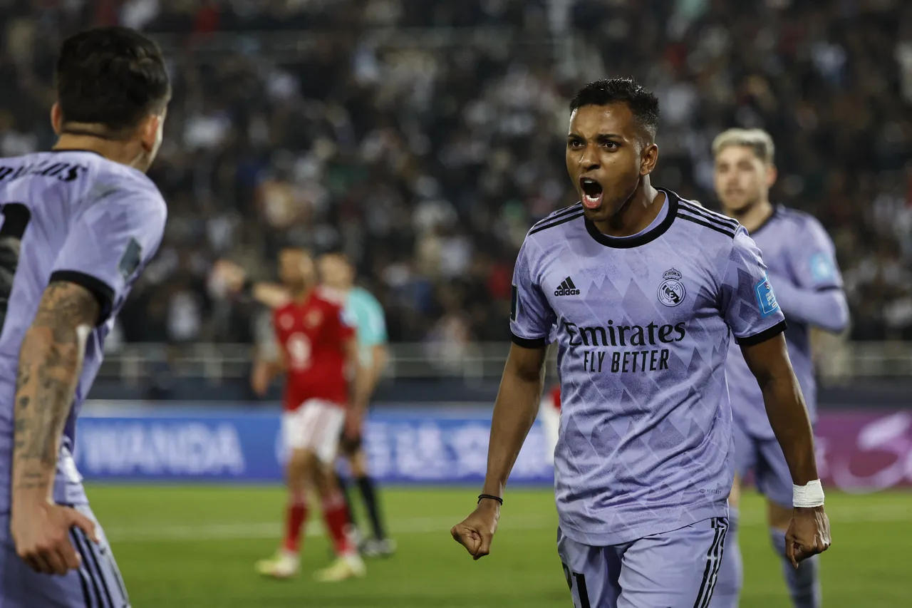 Rodrygo marcou um dos gols do Real Madrid no jogo